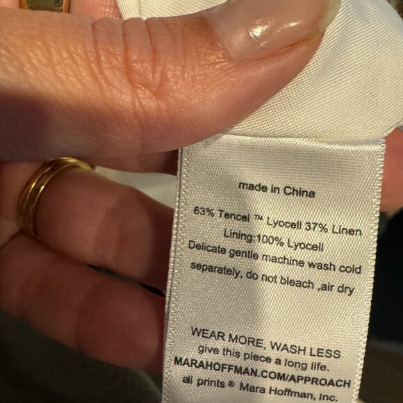 Mara Hoffman Women White Isla Strapless Midi Column Dress Size 6, Orig $550 - Picture 8 of 8